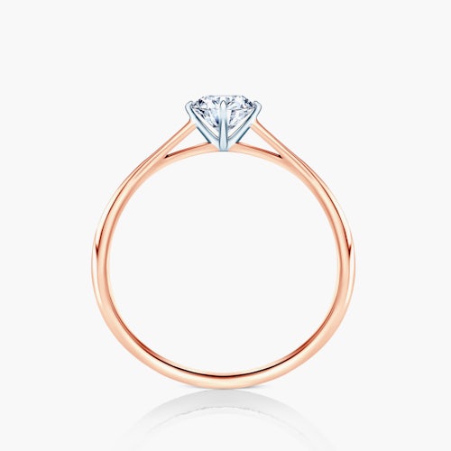 Pierścionek zaręczynowy The Light: dwukolorowe złoto, diament